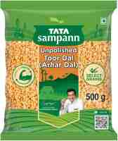 Тур дал нешліфований 500 г, Тата Сампанн; Toor Dal 500g, Tata Sampann