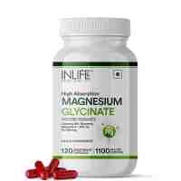 Гліцинат магнію з добавкою цинку 120 капсул, ІнЛайф; Magnesium Glycinate with Zinc Supplement 120 caps