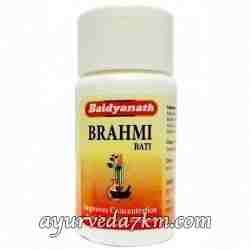 Брахми Вати, тоник для мозга, 80 таб, Бэйдэнат; Brahmi Bati, 80 tabs, Baidyanath