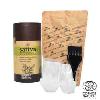 Хна для волосся «Глибокий-коричневий" 150 г, Саттва Аюрведа; Sattva Ayurveda Henna Deep brown 150 g