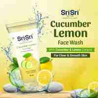 Засіб для вмивання «Огірок і лимон» 60 мл, Шрі Шрі Таттва; Cucumber lemon face wash 60 ml, Sri Sri Tattva