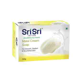 Крем-мыло «Малай» 100 г, Шри Шри Таттва; Malai cream soap 100 g, Sri Sri Tattva