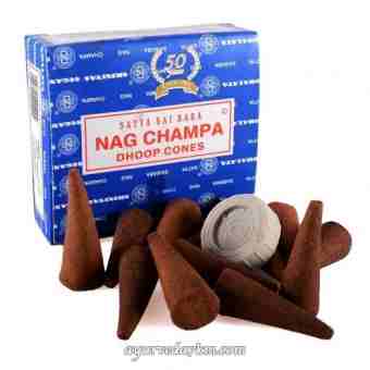 Пахощі НагЧампа в конусі, сатья (Nagchampa 12 cones-satya)