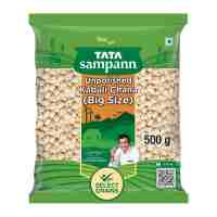 Ццілісний нут 500 г, Тата Сампанн; Unpolished Kabuli Chana (Big Size), 500 g, Tata Sampann
