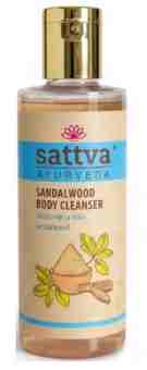 Гель для душу "Сандал" 210 мл, Саттва Аюрведа; Body wash Sandalwood  210 ml, Sattva Ayurveda
